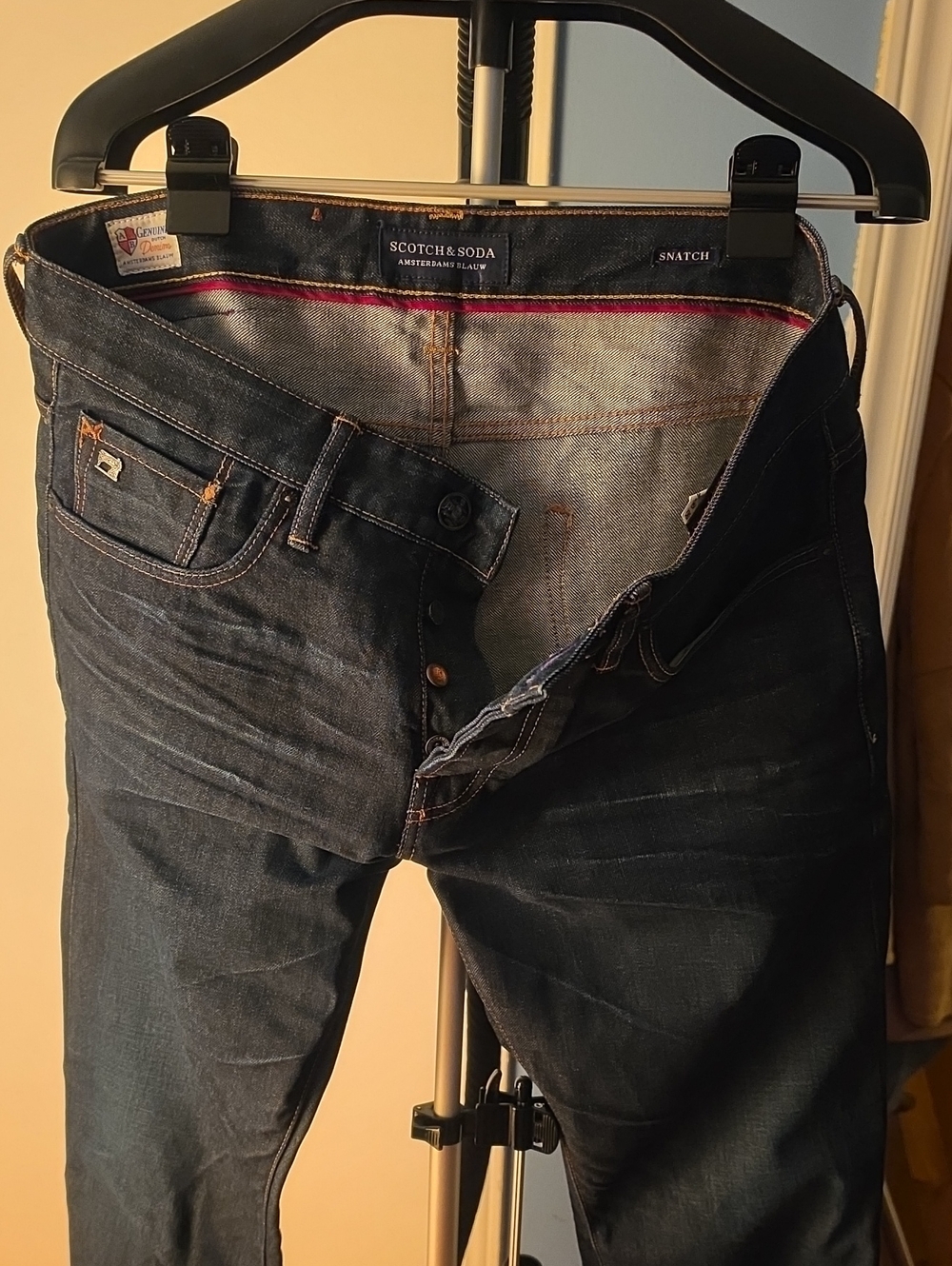 Scotch & Soda Men’s Straight Indigo Denim Jeans